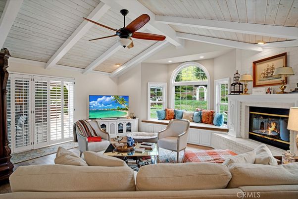 Fireplace, Interior, Living room, Recessed Lighting, Wooden Ceilings, Wood Texture Flooring
