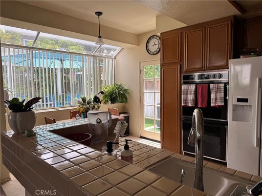 Interior, Kitchen, Pendant Lights, Tile Countertops