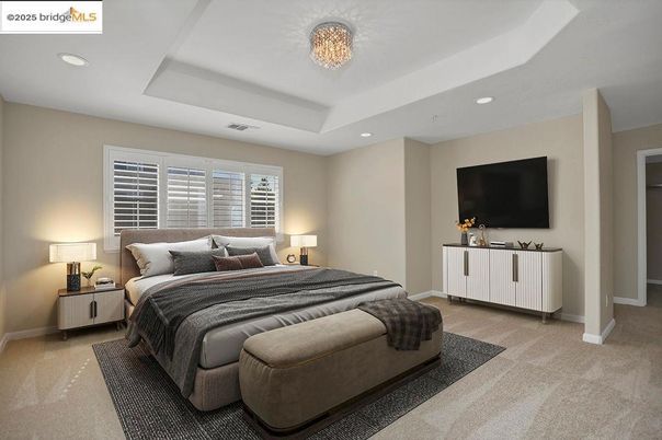 Bedroom, Interior, Recessed Lighting