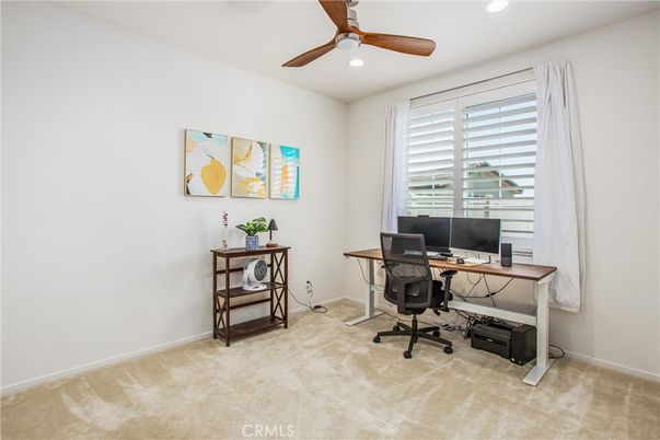 Home Office, Interior, Recessed Lighting