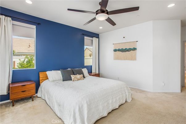 Bedroom, Interior, Recessed Lighting