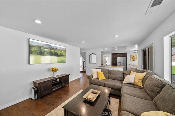 Interior, Kitchen, Living room, Recessed Lighting, Wood Texture Flooring