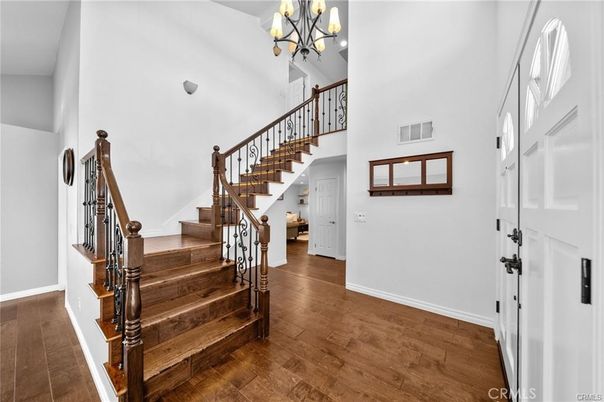 Chandelier, Interior, Wood Texture Flooring