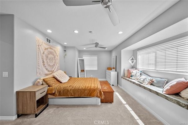 Bedroom, Interior, Recessed Lighting