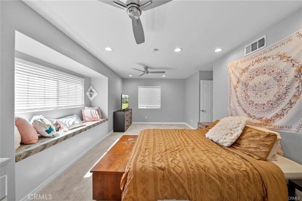 Bedroom, Interior, Recessed Lighting
