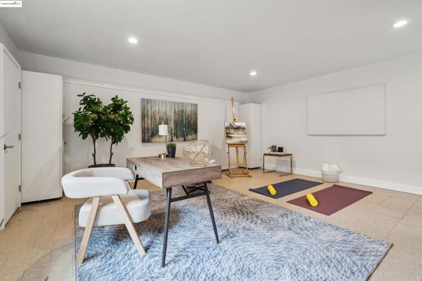 Home Office, Interior, Recessed Lighting