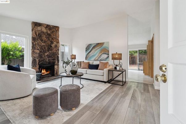 Fireplace, Interior, Living room, Wood Texture Flooring