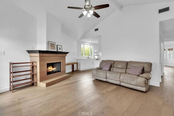 Fireplace, Interior, Wood Texture Flooring