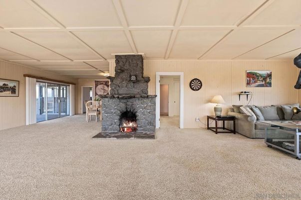Fireplace, Interior, Living room, Stone Walls
