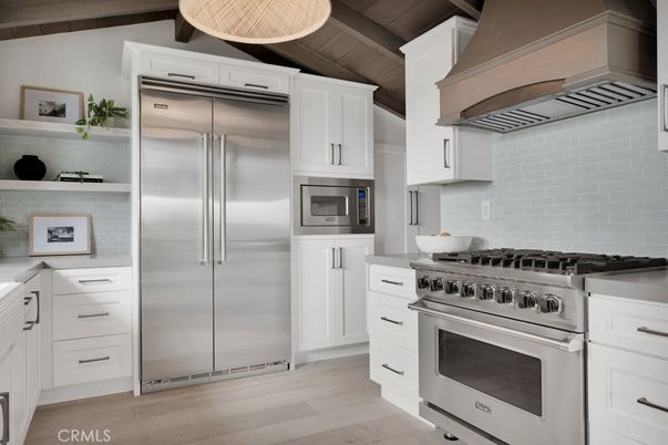 Interior, Kitchen, Stainless Steel Appliances, Wooden Ceilings, Wood Texture Flooring