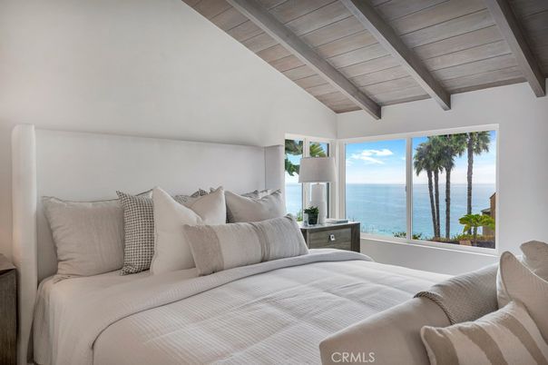 Bedroom, Interior, Water, Wooden Beams, Wooden Ceilings