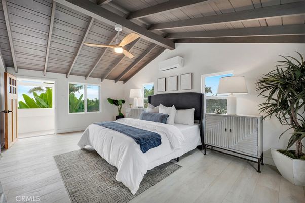 Bedroom, Interior, Wooden Beams, Wooden Ceilings, Wood Texture Flooring