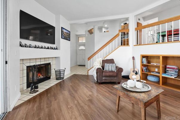 Fireplace, Interior, Wood Texture Flooring