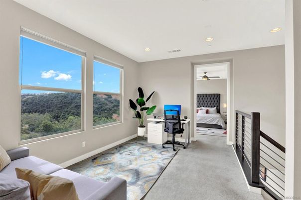 Bedroom, Home Office, Interior, Recessed Lighting