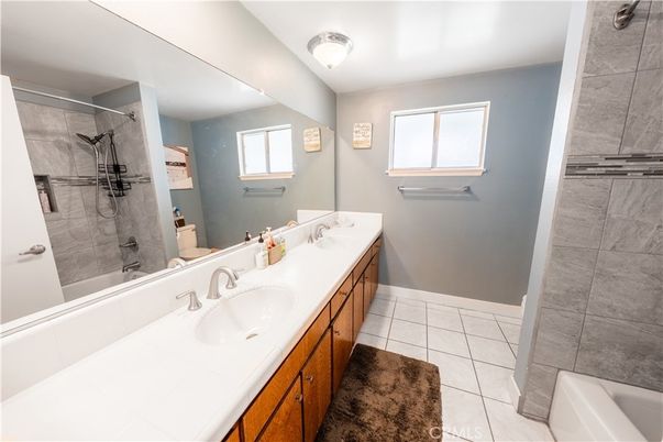 Bathroom, Dual Sink Vanities, Interior, Tile Countertops