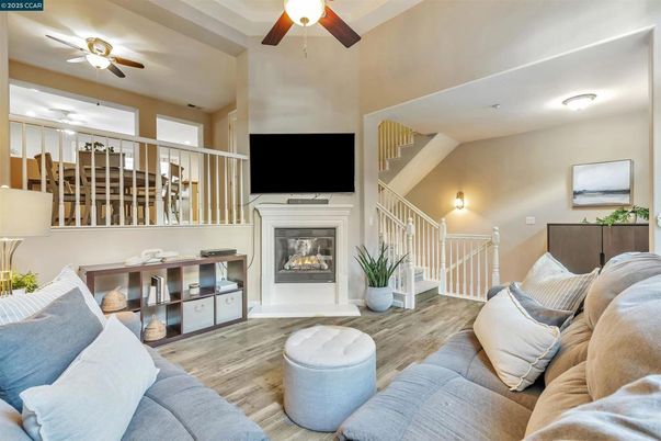 Fireplace, Interior, Living room, Wood Texture Flooring