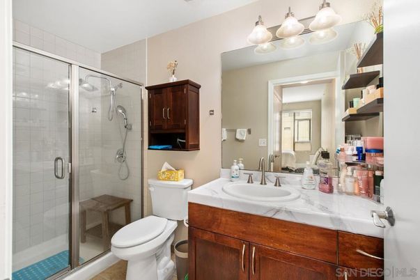 Bathroom, Glass Shower, Interior, Tile Countertops