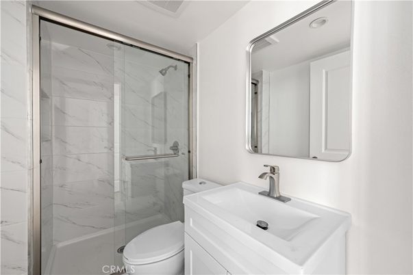 Bathroom, Glass Shower, Interior, Marble Walls