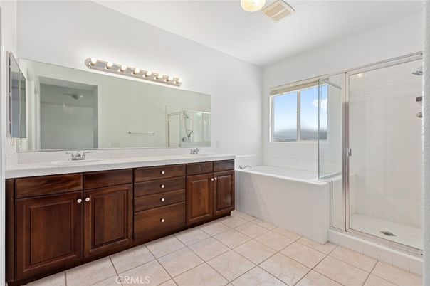 Bathroom, Dual Sink Vanities, Glass Shower, Interior