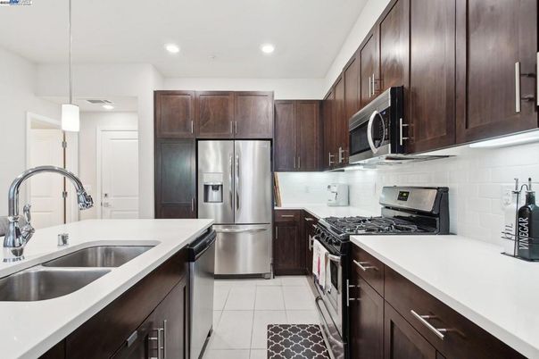 Interior, Kitchen, Pendant Lights, Recessed Lighting, Stainless Steel Appliances