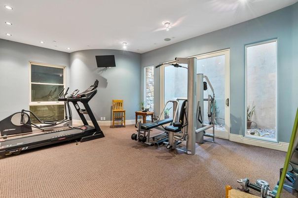 Fitness Equipment, Gym, Interior, Recessed Lighting