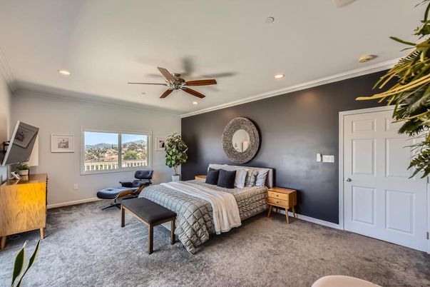 Bedroom, Interior, Recessed Lighting
