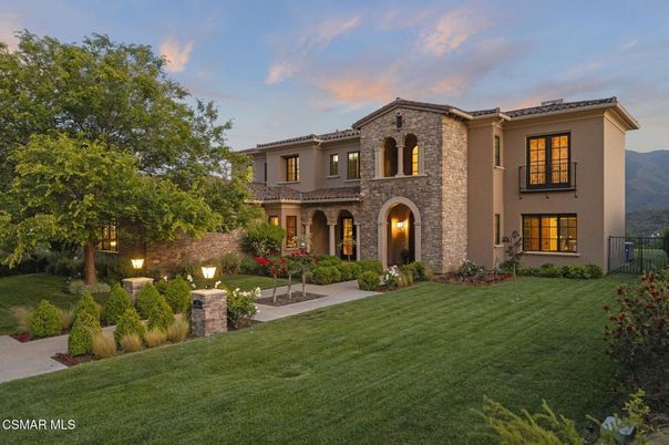Backyard, Exterior, Facade, Brick Facade, Mediterranean