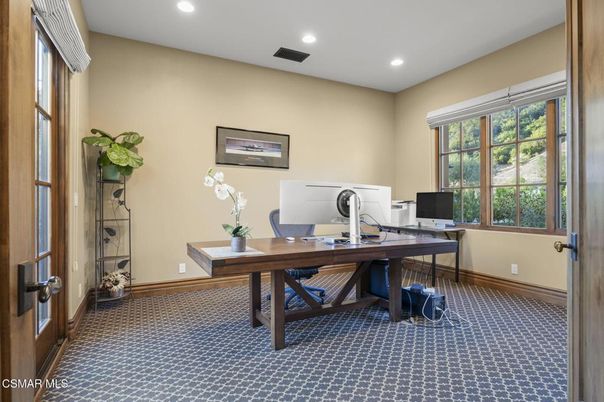 Home Office, Interior, Recessed Lighting