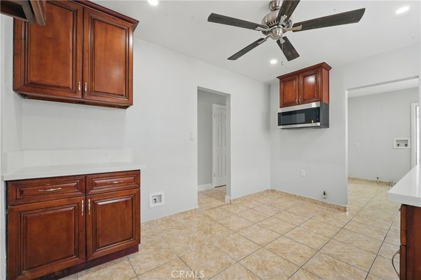 Empty room, Interior, Kitchen, Recessed Lighting