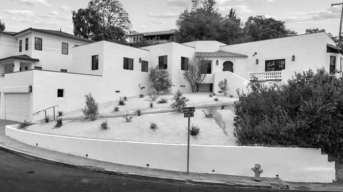 Attached, Backyard, Exterior, Facade, Spanish Mediterranean