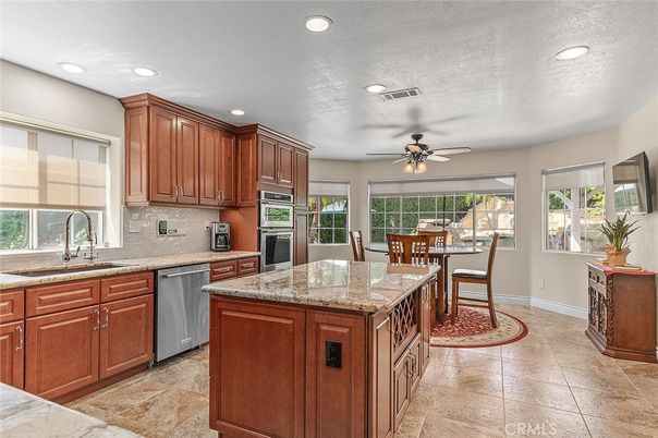 Dining room, Interior, Kitchen, Recessed Lighting, Stainless Steel Appliances
