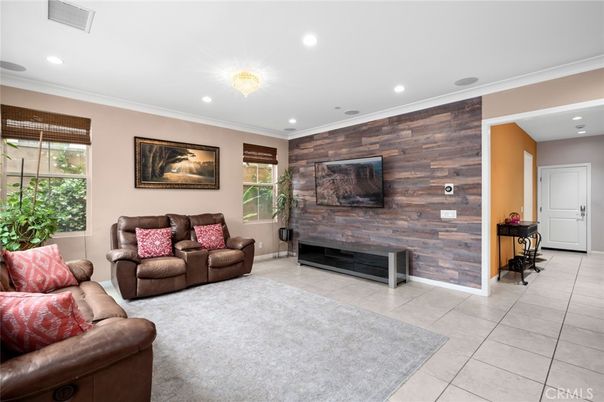 Fireplace, Interior, Living room, Recessed Lighting, Wooden Walls