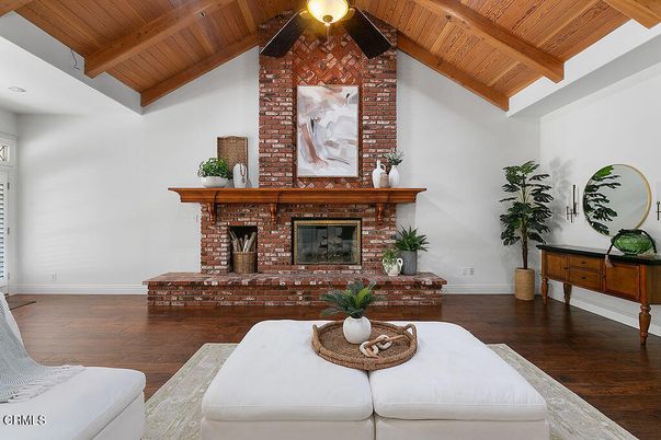 Fireplace, Interior, Stone Walls, Wooden Beams, Wooden Ceilings, Wood Texture Flooring