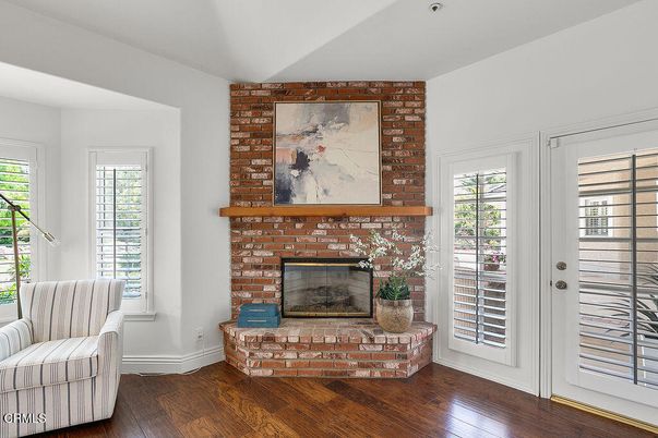 Fireplace, Interior, Stone Walls, Wood Texture Flooring