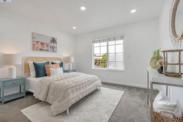 Bedroom, Interior, Recessed Lighting