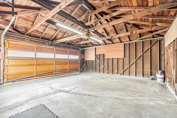 Garage, Interior, Wooden Beams, Wooden Ceilings, Wooden Walls