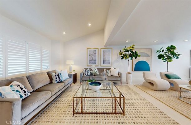 Interior, Living room, Recessed Lighting