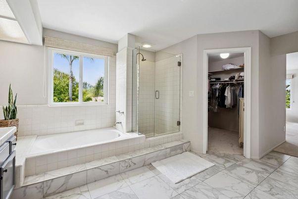 Bathroom, Glass Shower, Interior, Marble
