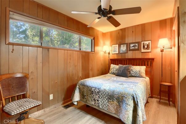 Bedroom, Interior, Wood Texture Flooring, Wooden Walls