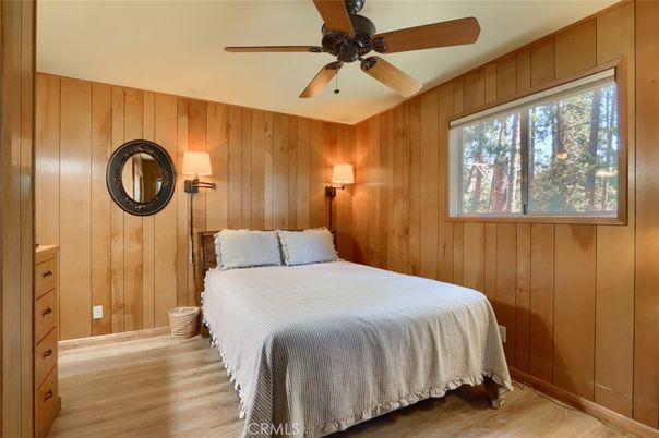 Bedroom, Interior, Wood Texture Flooring, Wooden Walls