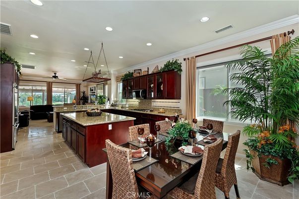 Dining room, Interior, Kitchen, Pendant Lights, Recessed Lighting