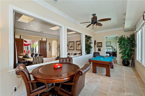 Billiard Table, Dining room, Game Room, Interior, Recessed Lighting