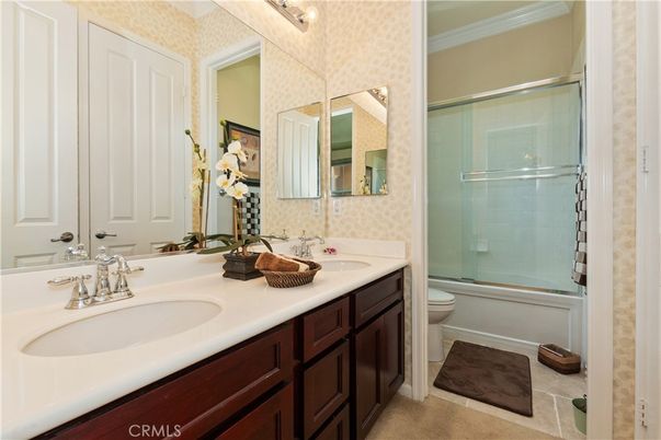 Bathroom, Dual Sink Vanities, Glass Shower, Interior