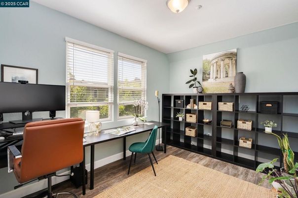 Home Office, Interior, Wood Texture Flooring
