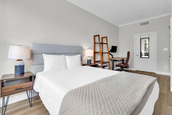 Bedroom, Home Office, Interior, Wood Texture Flooring