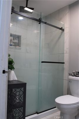 Bathroom, Glass Shower, Interior, Marble Walls