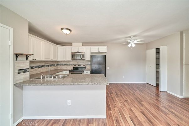 Interior, Kitchen, Wood Texture Flooring