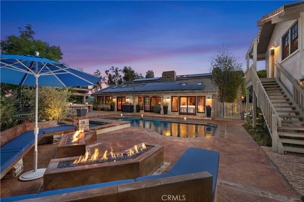 Exterior, Pool, Solar Panels