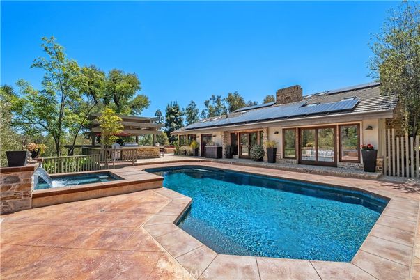 Exterior, Pool, Solar Panels