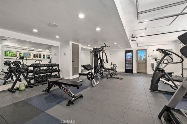 Fitness Equipment, Gym, Interior, Recessed Lighting